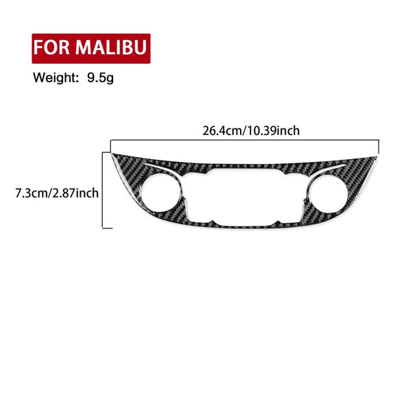 For Chevrolet Malibu 2016-2024 B Model Left-hand Drive Central Control Button Panel Sticker(Black)