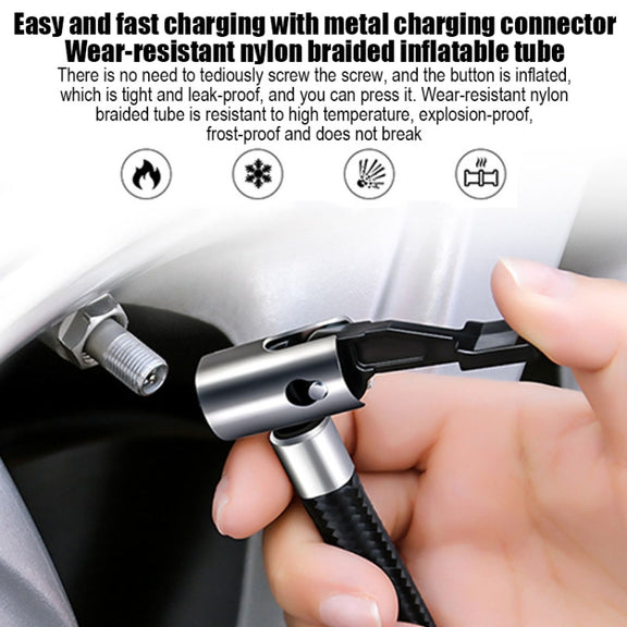 SUITU  ST-5002 DC 12V Car Air Compressor Tire Inflator 150 PSI Auto Air Pump Pointer Model+Toolbox