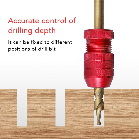 Adjustable Bit Stop Locator Drilling Aid Tool, Model: Type  2-5