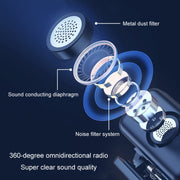 APEXEL APL-MIC009 One For Two Outdoor Live Noise Canceling Microphone(Black)