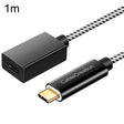 CC0316 1m Type-C / USB-C Male to Female Extension Cable Computer Phone Charging Cable(Black) - Cable & Adapters by PMC TechLife | Online Shopping South Africa | PMC TechLife | Buy Now Pay Later Mobicred