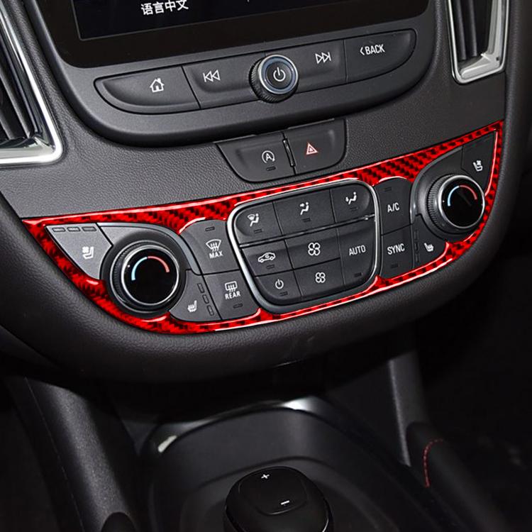 For Chevrolet Malibu 2016-2024 A Model Left-hand Drive Central Control Button Panel Sticker(Black)