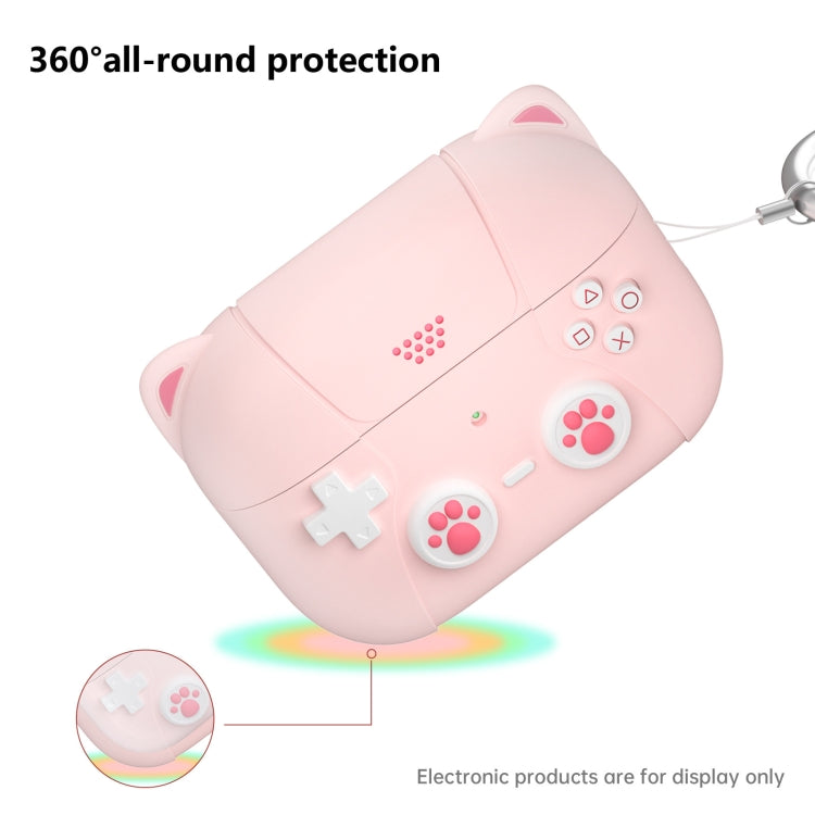 For AirPods Pro 2 Earphone Silicone Protective Case  Cat Claw Cover(Shallow Purple)