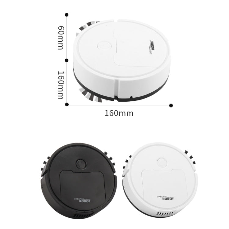 3 in 1 Mini Vacuum Cleaner Intelligent Sweeping Robot(Black)