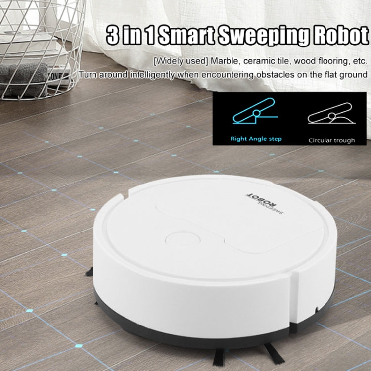 3 in 1 Mini Vacuum Cleaner Intelligent Sweeping Robot(Black)