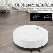 3 in 1 Mini Vacuum Cleaner Intelligent Sweeping Robot(Black)