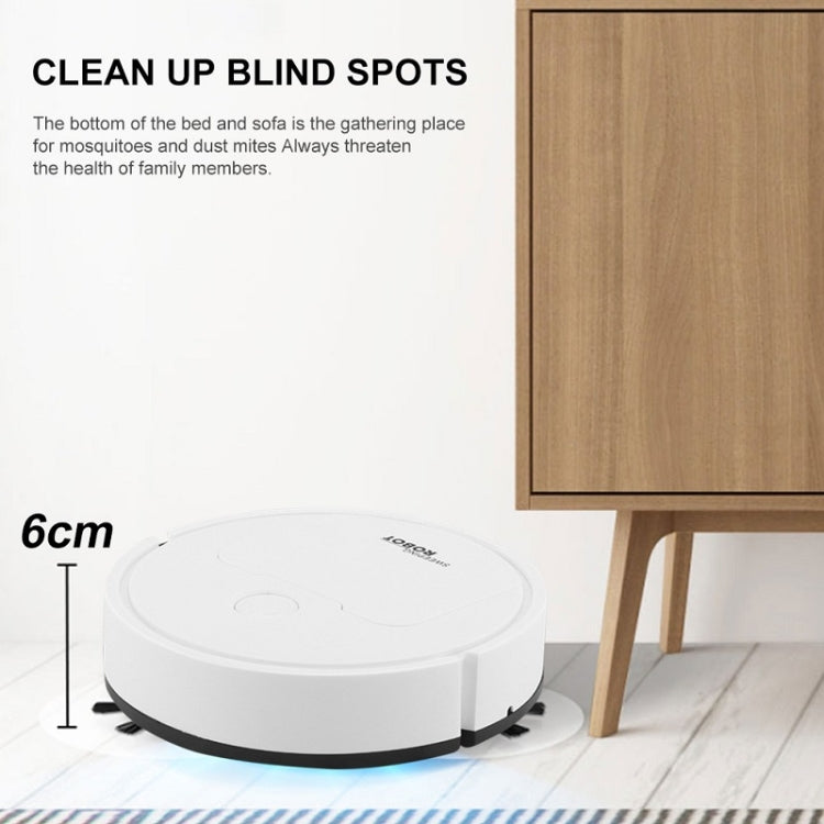 3 in 1 Mini Vacuum Cleaner Intelligent Sweeping Robot(Black)