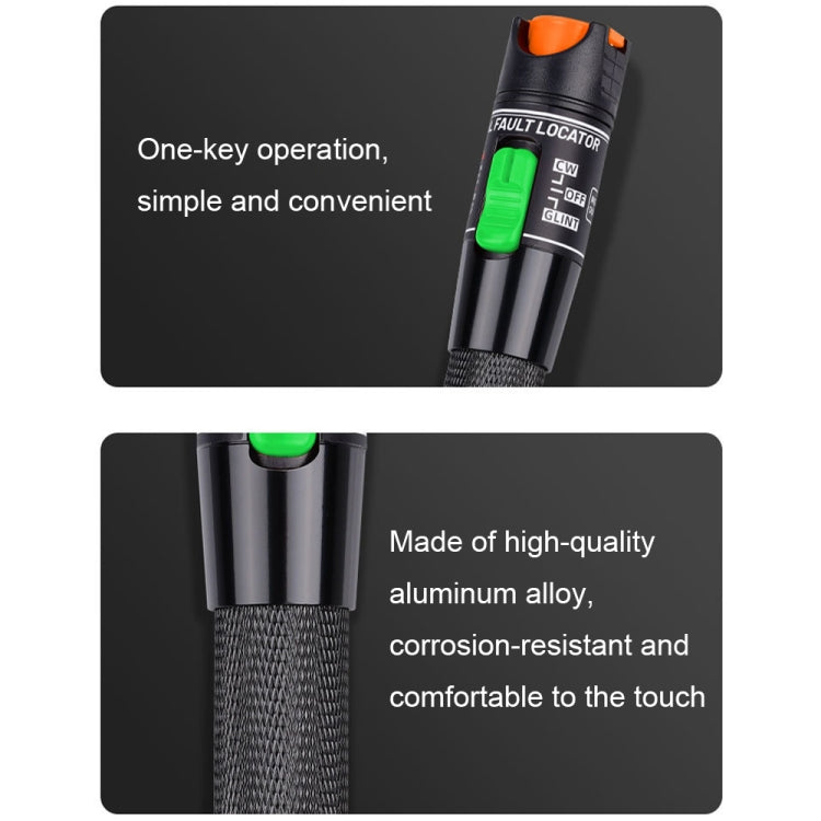 1-60 km Optical Fiber Red Light Pen 5/10/15/20/30/50/60MW Red Light Source Light Pen, Specification: 15mW Blue+Orange