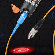 1-60 km Optical Fiber Red Light Pen 5/10/15/20/30/50/60MW Red Light Source Light Pen, Specification: 15mW Blue+Orange