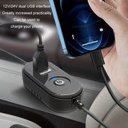 F6026 Large Suction Cup Vehicle-Mounted Double-Head Fan, Model: USB