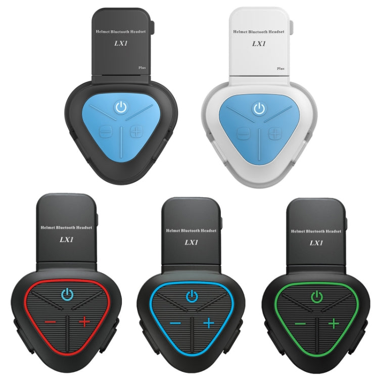 LX1 Motorcycle Half Helmet Water-resistant Wireless 5.3 Bluetooth Headset, Version: English(Classic Blue)