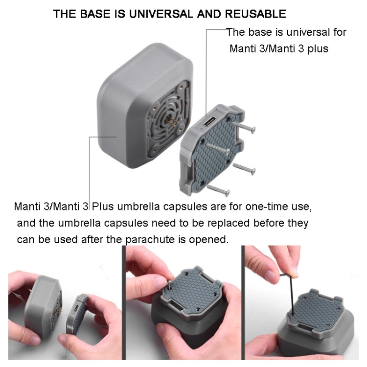 Manti 3 Replacement Umbrella Cabin Parachute for DJI Mavic Air 2 / 2S / Mavic 3 Improve Safety