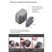 Manti 3 Plus Parachute for DJI Phantom 2 / 3 / 4 Improve Safety Slow Down Fall Speed Accessories