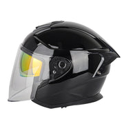 SOMAN Motorcycle Electric Bicycle Dual Lens Riding Helmet, Size: XL(Bright Back)