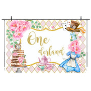 210x180cm Tea Party Tea Cup Teapot Birthday Backdrop Cloth