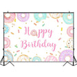 210x180cm Donut Cartoon Children Birthday Background Cloth - Birthday Party by PMC TechLife | Online Shopping South Africa | PMC TechLife | Buy Now Pay Later Mobicred