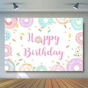 210x150cm Donut Cartoon Children Birthday Background Cloth