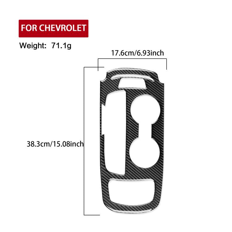 For Chevrolet Malibu 2016-2024 B Model Left-hand Drive Gear Panel Sticker(Red)
