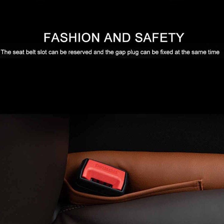 Car Seat Gap Leak-Proof Plugs Debris Storage Bag, Color: Brown Principal Driver
