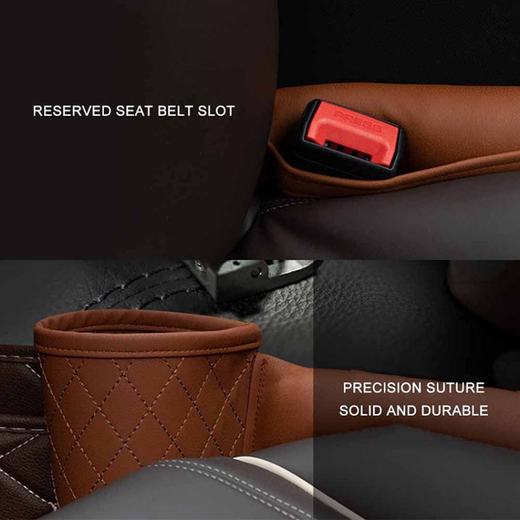 Car Seat Gap Leak-Proof Plugs Debris Storage Bag, Color: Brown Co-pilot