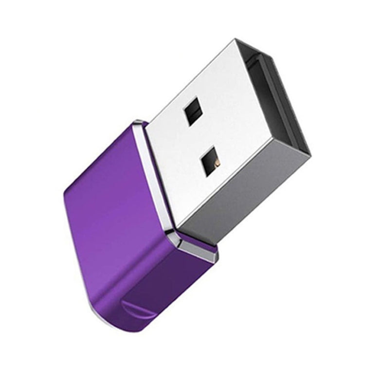 USB 2.0 Male To USB-C / Type-C Female Adapter, Support Charging & Transmission Data(Purple)