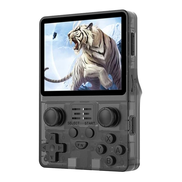 POWKIDDY RGB20S  3.5-Inch IPS Screen Retro Open Source Handheld Game Console 16GB+64GB 15,000 Games(Black)