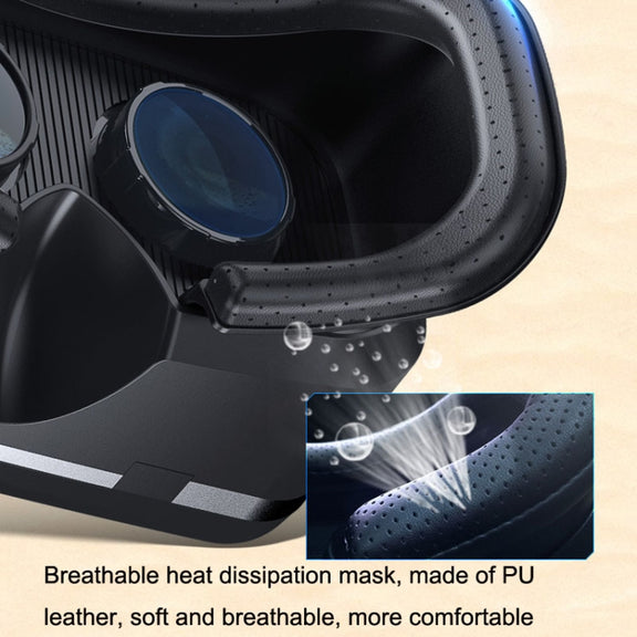 3D Virtual Reality Gaming Glasses Immersive VR Smart Glasses(Black)