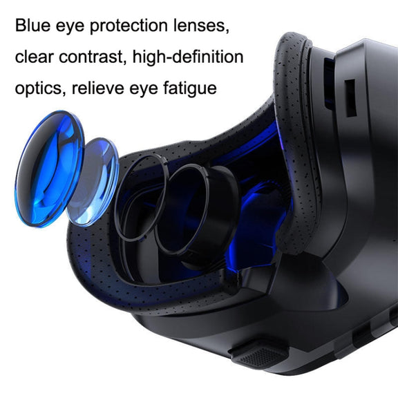 3D Virtual Reality Gaming Glasses Immersive VR Smart Glasses(Black)