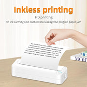 Bluetooth Connection Inkless A4 Printer Portable Mini Student Office Home Photo Printer, Model: X8