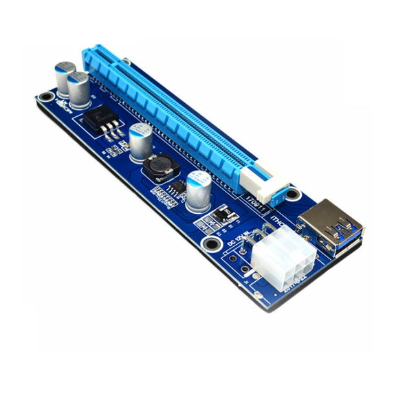 PCE164P-N03 VER006C Mini PCI-E 1X To 16X Riser For Laptop External Image Card, Spec: Blue Board 6pin