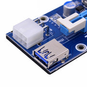 PCE164P-N03 VER006C Mini PCI-E 1X To 16X Riser For Laptop External Image Card, Spec: M2 To 6pin