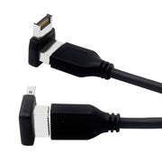 2pcs USB3.1 Type-E Computer Motherboard Interface 90 Degrees Elbow Front Type-C Adapter(PH74A)