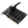 PCIEX16 NVME M.2 RAID Array Expansion SATA 20 Port Transfer Card - Card Adapter by PMC TechLife | Online Shopping South Africa | PMC TechLife | Buy Now Pay Later Mobicred
