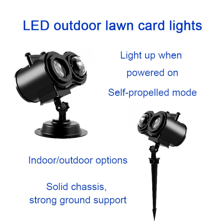12 Cards US Plug Color Card Pattern 9W Christmas Projection Light Remote Control Snow Light