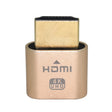 2pcs Graphics Card Spoofer HDMI Dummy Load Simulates HD Displays(Gold) - Converter by PMC TechLife | Online Shopping South Africa | PMC TechLife | Buy Now Pay Later Mobicred