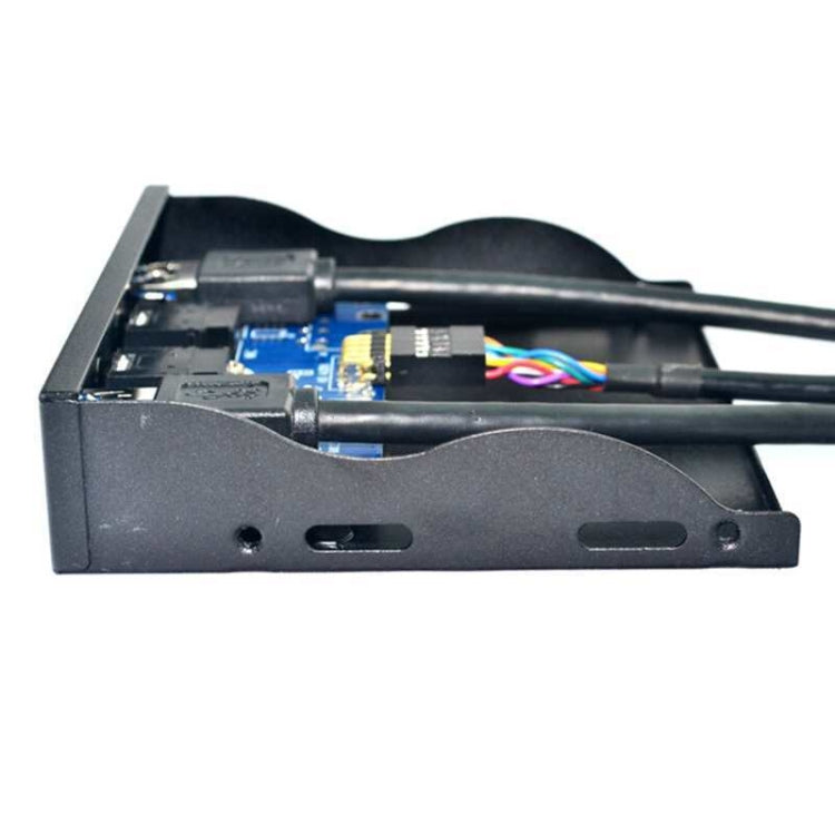 3.5-Inch  2 USB 2.0+HD AUDIO Port Desktop PC Case Floppy Drive Front Panel(Black)