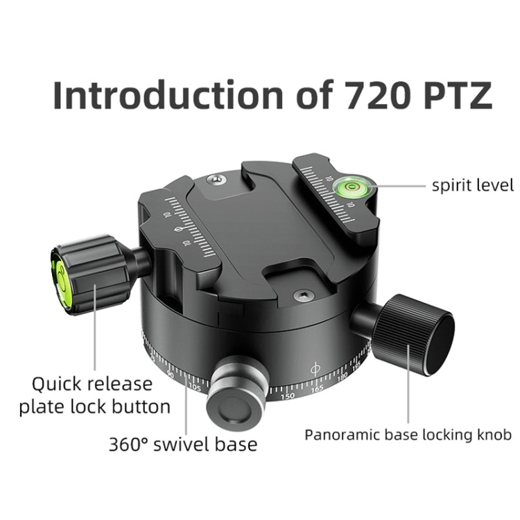 BEXIN  GH-720A Tripod Head  720 Degree Rotating Panorama Head