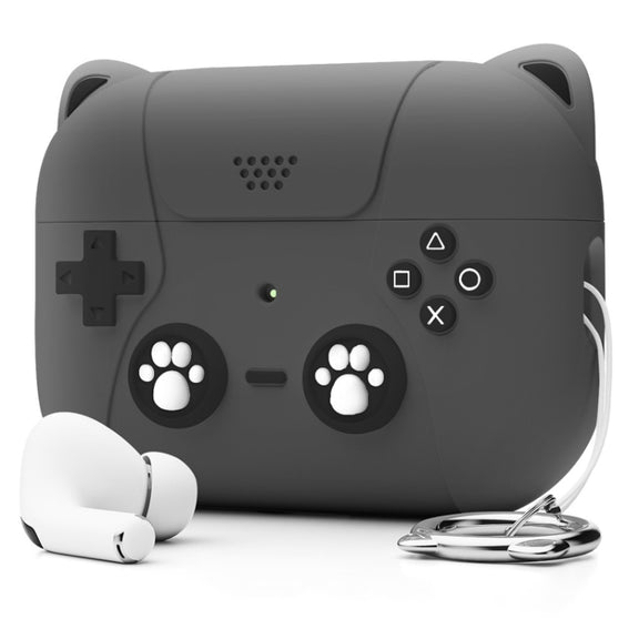 For AirPods 3 Earphone Silicone Protective Case Cat Claw Cover(Dark Gray)