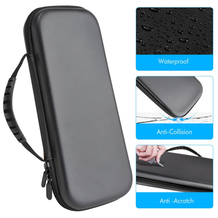 For ASUS ROG Ally Game Console EVA Leather Grain Handbag Clutch Protective Bag(White)
