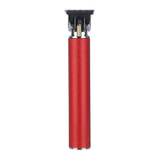 Hollow T-shape Ceramic Cutter Head USB Charging Engraving Electric Hair Clipper, Color: Red