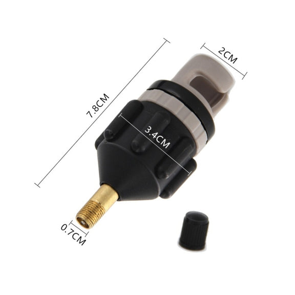 Surfing Paddle Board Adapter Inflatable Air Valve Conversion Air Nozzle(Black)