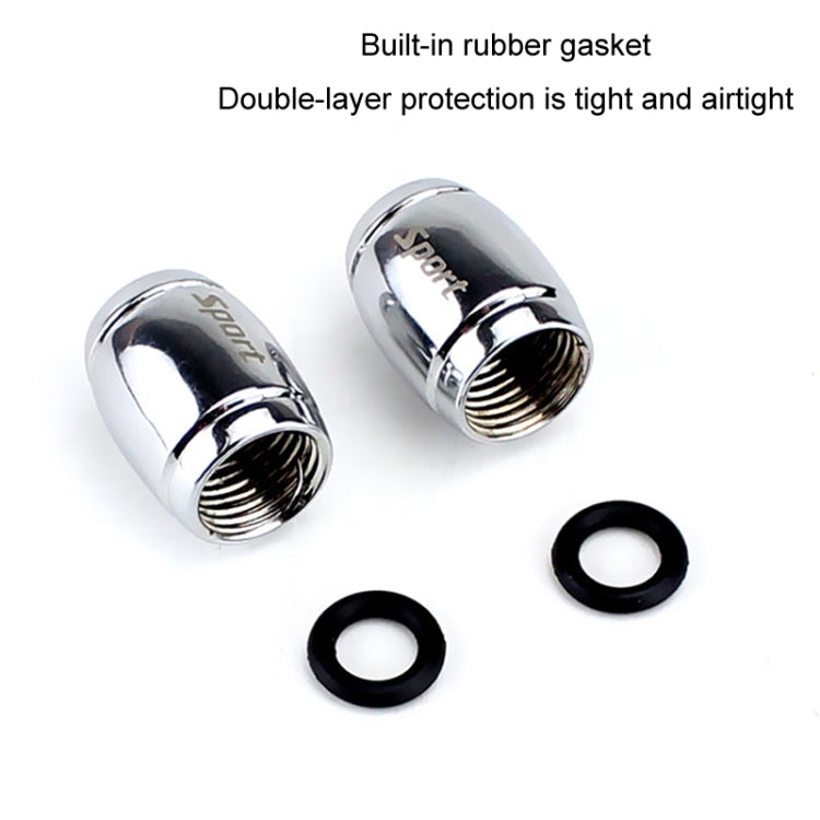 Automobile Valve Core Cap Tire Anti-deflation Valve Decoration(Gold)