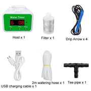 Household Intelligent Drip Irrigation Automatic Watering Timing Machine, Specification: Water 4 Potted Plants