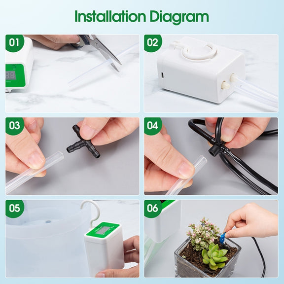 Household Intelligent Drip Irrigation Automatic Watering Timing Machine, Specification: Water 12 Potted Plants