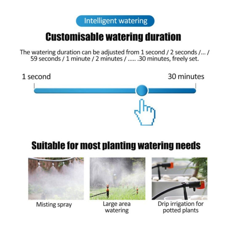 Irrigation System Intelligent Controller Automatic Timed Watering Device, Specification: 20m 20sets Hanging Spray Nozzles