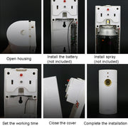 Light Sensitive Automatic Spraying Machine Toilet Fragrance Aromatherapy(Gold)
