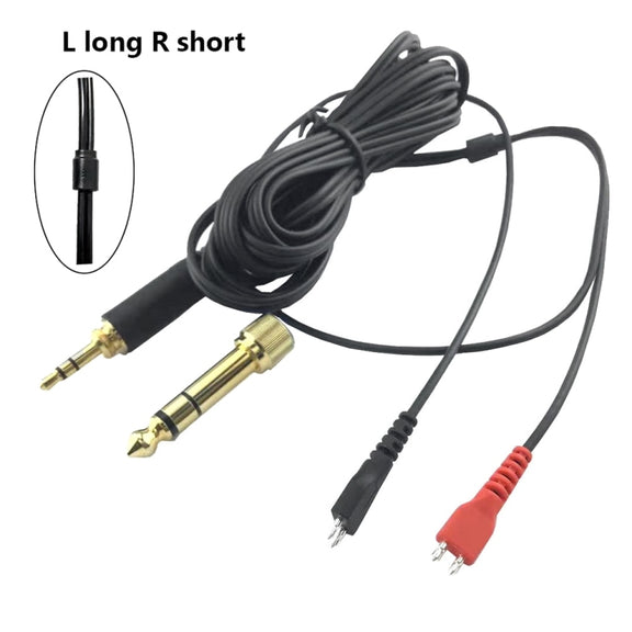 For Sennheiser HD25 / HD560 / HD540 / HD480 / HD430 / HD250 Headset Audio Cable(Left Long Right Short)