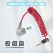 For BOYA / RODE SC2 TRS to TRS Wireless Lavalier Microphone Cable