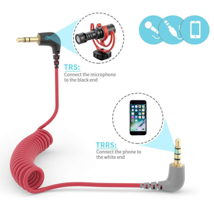For BOYA / RODE SC2 TRS to TRS Wireless Lavalier Microphone Cable