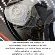 KUQIBAO Motorcycle Smart Bluetooth Sun Protection Double Lens Safety Helmet, Size: M(Matte Black+Black Tail)